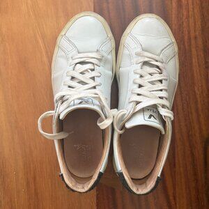 ESPLAR BASTILLE LEATHER WHITE ELECTRIC TILAPIA size 7